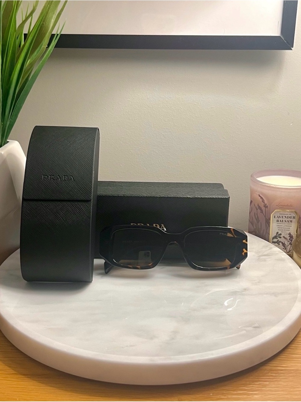 PRADA Sunglasses Small Geometric Symbole In Acetate Tortoise PR 17WS - Picture 4 of 4